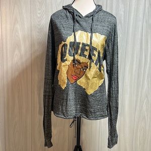 ON FIRE long sleeve hooded shirt